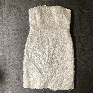 NWT Ann Taylor Strapless White Dress